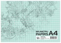 Milimetrinis popierius, A4 formatas, 20 puslapių kaina