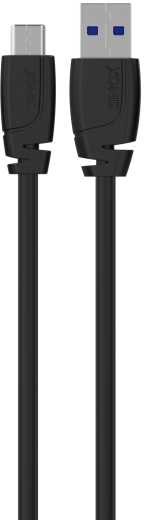 Sinox PRO USB C til USB A kabelis. 2m. Sort
