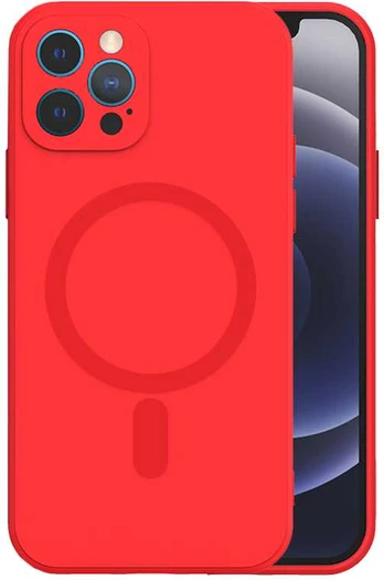 Tel Protect MagSilicone dėklas skirtas Apple iPhone 13 Pro raudonos spalvos