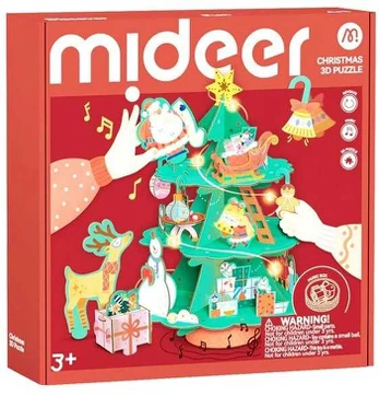 Mideer Besisukanti muzikinė 3D Kalėdinė dėlionė