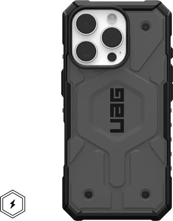 UAG UAG Pathfinder Magsafe dėklas iPhone 16 Pro - sidabrinis