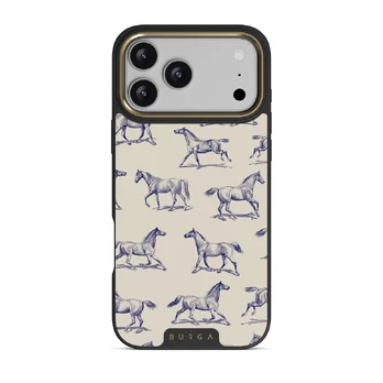 Derby Race - iPhone 17 Pro Max Case, Elite Dark (MagSafe) / Gold