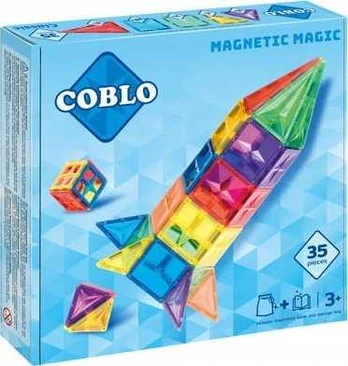 Magnetiniai statybiniai blokeliai Basic 35 vnt.
