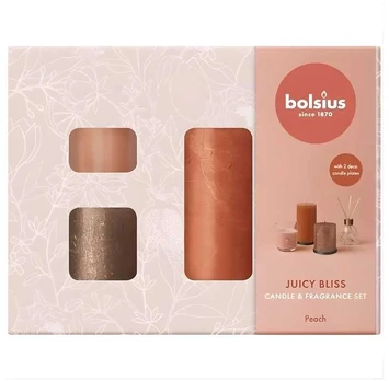 Bolsius Home Sweet Home Gift Set Peach