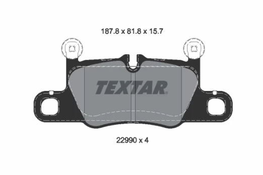 TEXTAR 2299001 Brake pad set