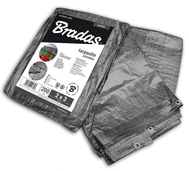 Sustiprintas sodo tentas Bradas Gray, 10m x 12m, 200 g/m²