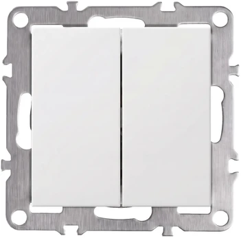 Toolight Dvigubas Jungiklis Oste Jnh007-w Baltas