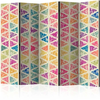 Artgeist Pertvara - Letters nad Triangles II [Room Dividers]