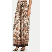 ViCOLO Palazzo kelnės TD0829 Smėlio Wide Leg
