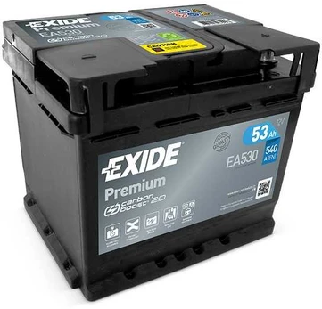 EXIDE Premium EA530 53Ah 540A (EN) 12V akumuliatorius