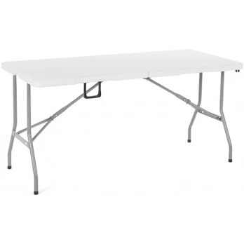 Sulankstomas sodo stalas 152 cm balta