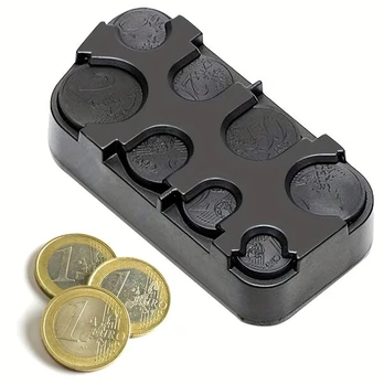 Plastikinė Kompaktinė Euro Monetų Saugojimo Dėžutė