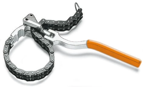 Oil filter wrench, chain