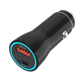 Automobilinis Kroviklis - PHONILLICO - iPhone 17 - 18W - 1 USB prievadas - 1 USB-C prievadas