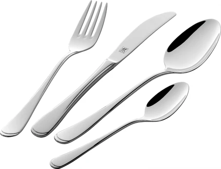 Zwilling - Jessica (polished) - Sølv/sort - Menu set 24-pcs