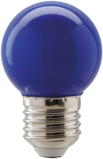 1W LED lemputė, mėlyna, E27