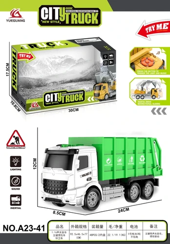 Garbage Truck with Lights and Sounds