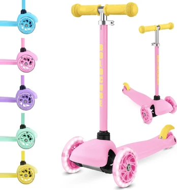 Bold Cube - Children's Scooter - Tenny 3 Wheel Scooter Pink (SKY008)