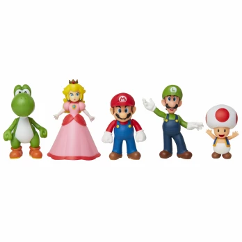 Nintendo - Super Mario & Friends 2,5 Figur 5 Pack (400904)