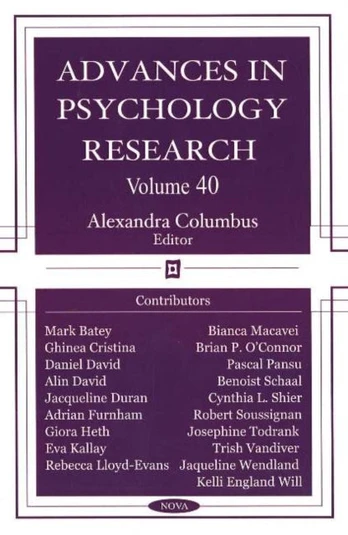 Advances in Psychology Research