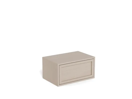 Palmdale bedside table, Top melamine grey, 46x30x23 cm