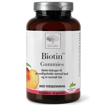 Guminukai su biotinu NEW NORDIC BIOTIN GUMMIES, 60 vnt.