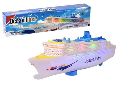 Žaislinis laivas Super Ocean Liner, balta