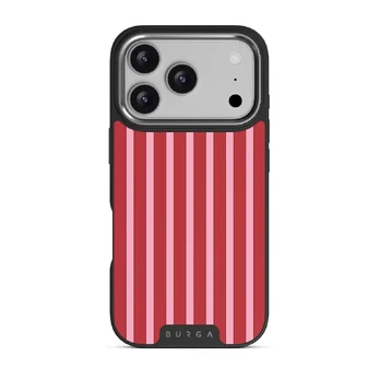Strawberry Jam - iPhone 17 Pro Case, Elite Dark (MagSafe) / Silver