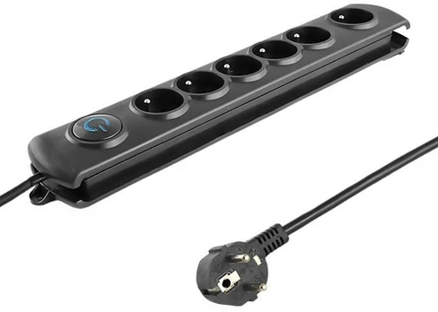 QOLTEC 50112 Surge Protector 6 maitinimo lizdas 3,0m