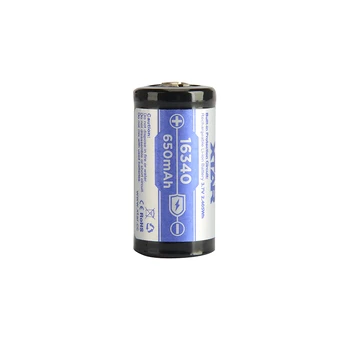 XTAR 16340 CR123 650mAh 3.7V pakraunama baterija