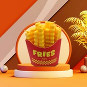 Mad Monkey - Verschlussclips "Fritten" kaina
