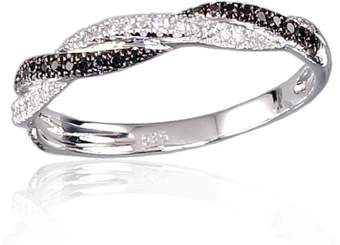 Diamond Sky Jewelry Auksinis žiedas su deimantais „Roxana“