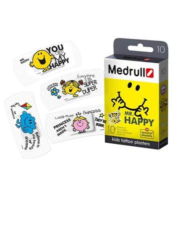Medrull vaikiški pleistrai MR.HAPPY, 10 vnt.