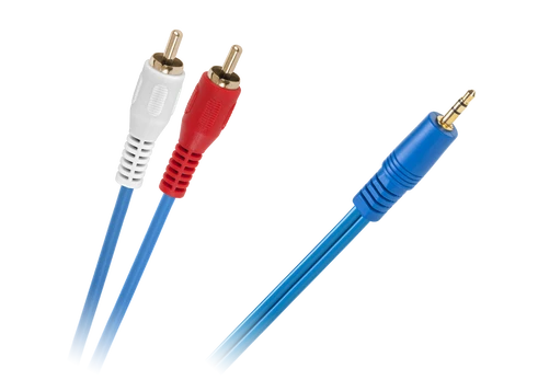 Inne Kabelis JACK 3,5-2 x RCA NIEB.4MM 5m