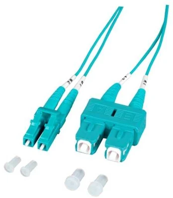 Efb Elektronik EFB Duplex Jumper LC-SC 50/125, OM3, LSZH, aqua, 1.2mm, 5m