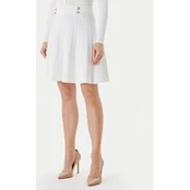 Guess Mini sijonas W5YD65 Z0130 Balta Regular Fit
