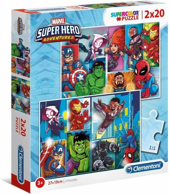 Clementoni Dėlionė 2x20 vnt. - Marvel