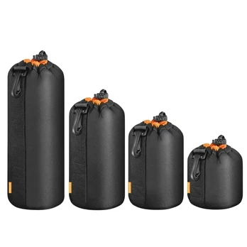 NEEWER 4 Sizes Camera Lens Pouch Bag Orange 10101890
