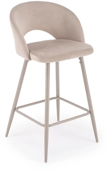 H96 bar stool, l.beige / cashmere