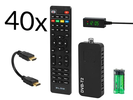 Naujos prekės // 77-021# Dekoder tuner dvb-t2 blow 6006fhd mini opakowanie