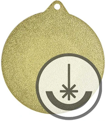 Detal Medal grawerowany laserem- RMI
