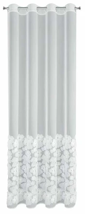 Dieninė užuolaida Jasmin 2, baltos, 140 cm x 250 cm