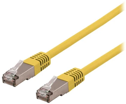 DELTACO U/STP Cat6a patchkabel, LSZH, 1,5m, Geltona