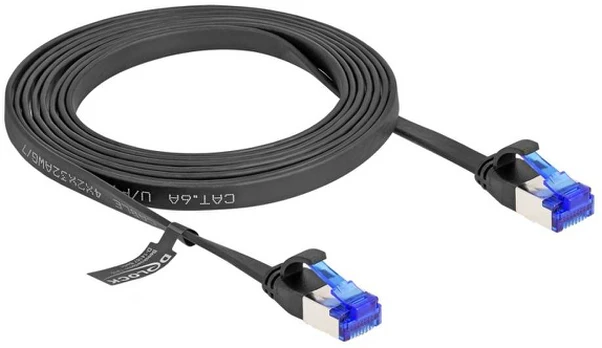 Delock DELOCK RJ45 Flachband Patchkabel Stecker zu Stecker Cat.6A