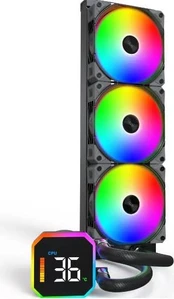 CPU aušintuvas su daugializdžiu lizdu, juodas / „Hyperflow Digital 360“ „Montech“