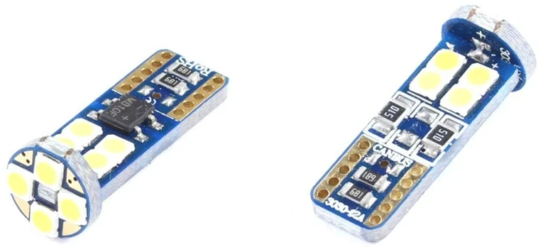 Other 12 V LED lemputė T10-3030-12SMD balta (be ECE)