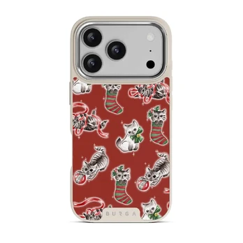 Merry Kitty - iPhone 17 Pro Case, Elite Light (MagSafe) / Silver