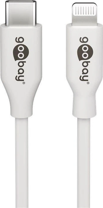 Goobay Lightning - USB-C laidas, 0,5 m, baltas