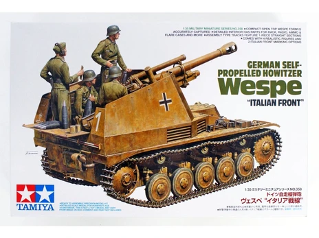 Konstruktorius Tamiya - German Self-Propelled Howitzer Wespe, 1/35, 35358