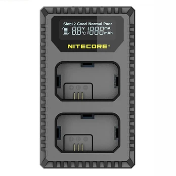 Nitecore USN1 Compact Dual Charger for Sony NP FW50 with indicator + USB